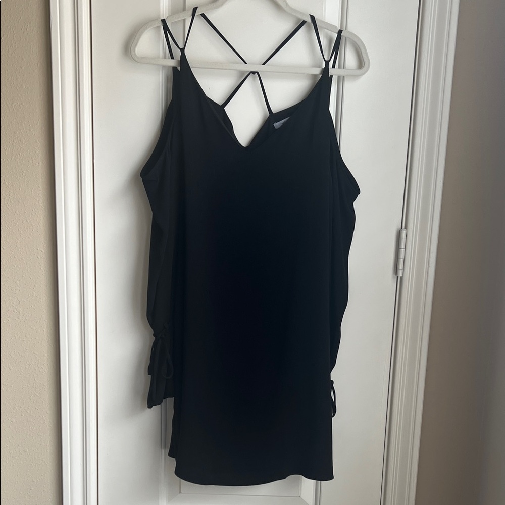 NWT Naked Zebra Black Strappy Dress